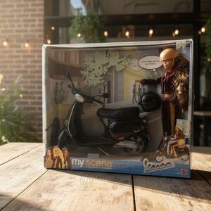 2003 Mattel My Scene Madison doll with a Vespa Scooter